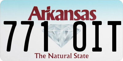 AR license plate 771OIT