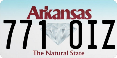 AR license plate 771OIZ