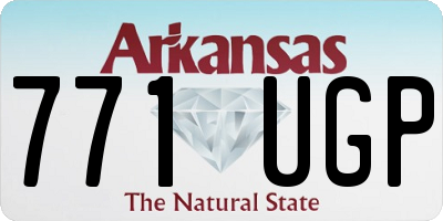 AR license plate 771UGP