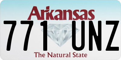 AR license plate 771UNZ