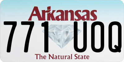 AR license plate 771UOQ