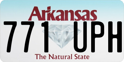 AR license plate 771UPH