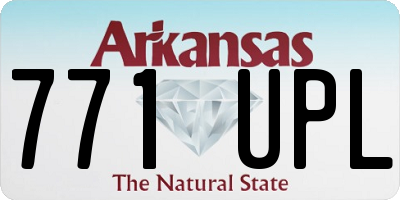 AR license plate 771UPL