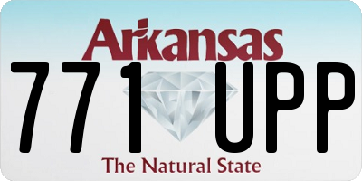 AR license plate 771UPP
