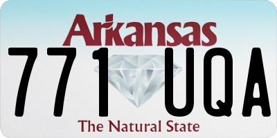 AR license plate 771UQA