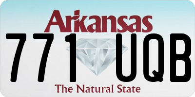 AR license plate 771UQB