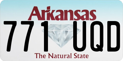 AR license plate 771UQD