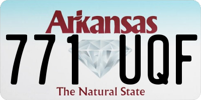 AR license plate 771UQF