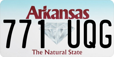 AR license plate 771UQG