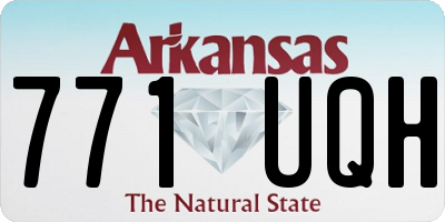 AR license plate 771UQH