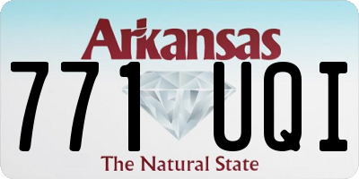AR license plate 771UQI