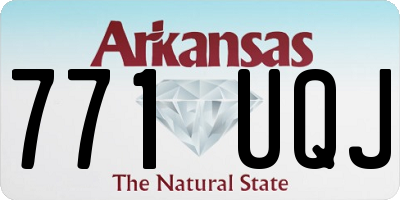 AR license plate 771UQJ