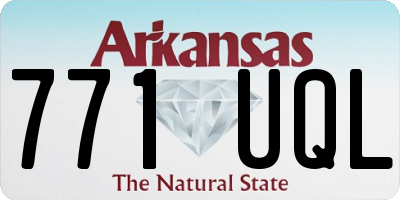 AR license plate 771UQL
