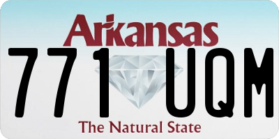 AR license plate 771UQM