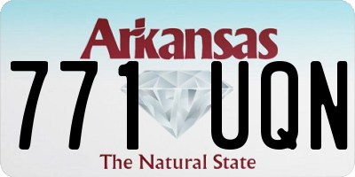 AR license plate 771UQN