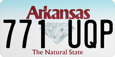 AR license plate 771UQP
