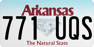 AR license plate 771UQS