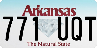 AR license plate 771UQT