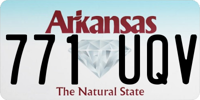 AR license plate 771UQV