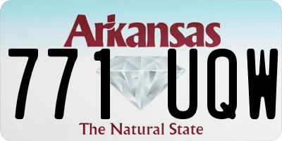 AR license plate 771UQW