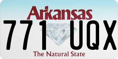 AR license plate 771UQX
