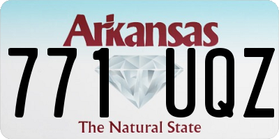AR license plate 771UQZ