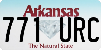 AR license plate 771URC