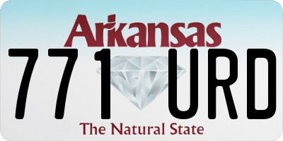 AR license plate 771URD