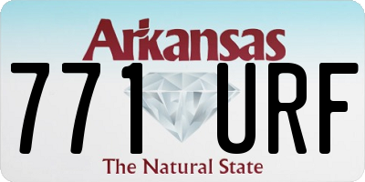 AR license plate 771URF
