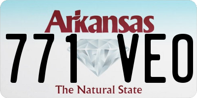 AR license plate 771VEO