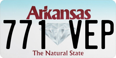 AR license plate 771VEP