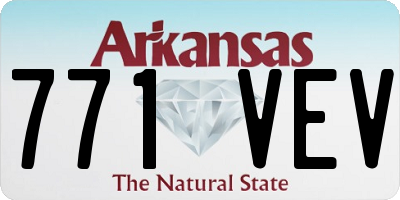 AR license plate 771VEV