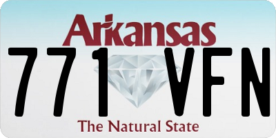 AR license plate 771VFN