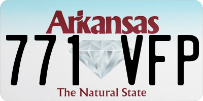AR license plate 771VFP