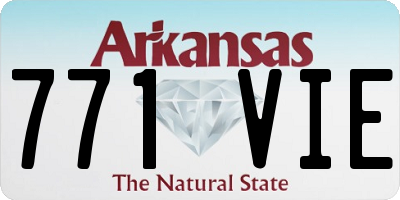 AR license plate 771VIE