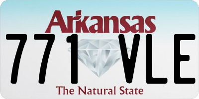 AR license plate 771VLE
