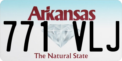 AR license plate 771VLJ