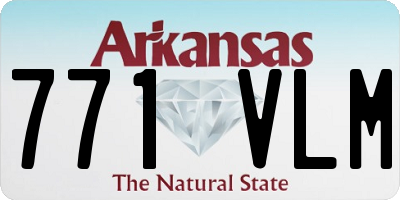 AR license plate 771VLM