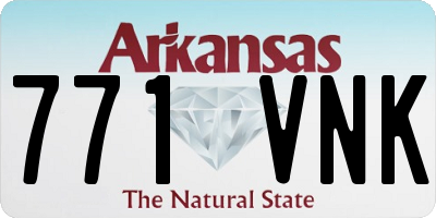 AR license plate 771VNK