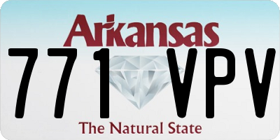 AR license plate 771VPV