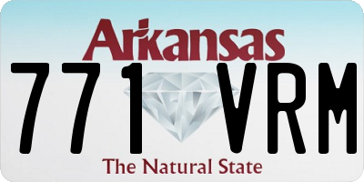 AR license plate 771VRM
