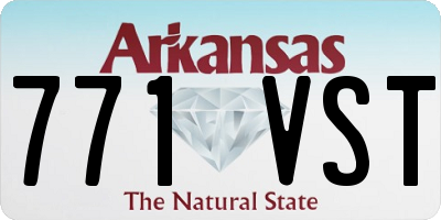 AR license plate 771VST