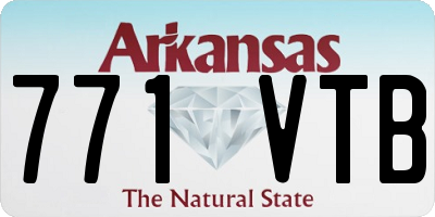 AR license plate 771VTB