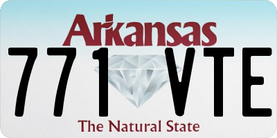 AR license plate 771VTE