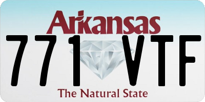AR license plate 771VTF