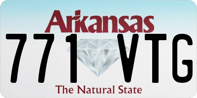 AR license plate 771VTG