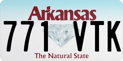 AR license plate 771VTK