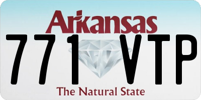 AR license plate 771VTP