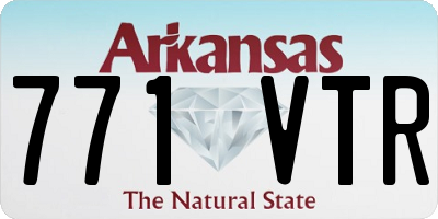 AR license plate 771VTR