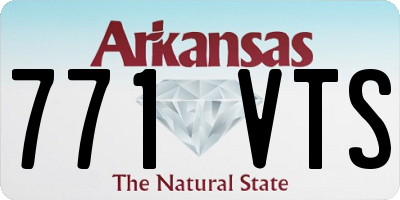 AR license plate 771VTS